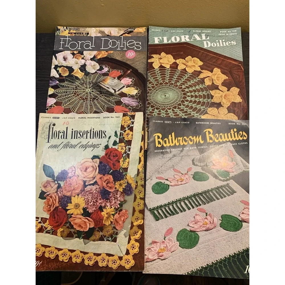 Coats & Clark's J.P Coats Vintage Lot of 5 Booklets Pattern 40s-60s Crochet Knit - Picture 6 of 12